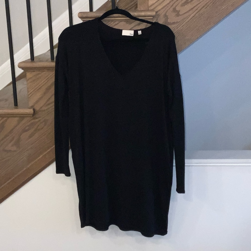 Zara Black Long Sleeve Dress